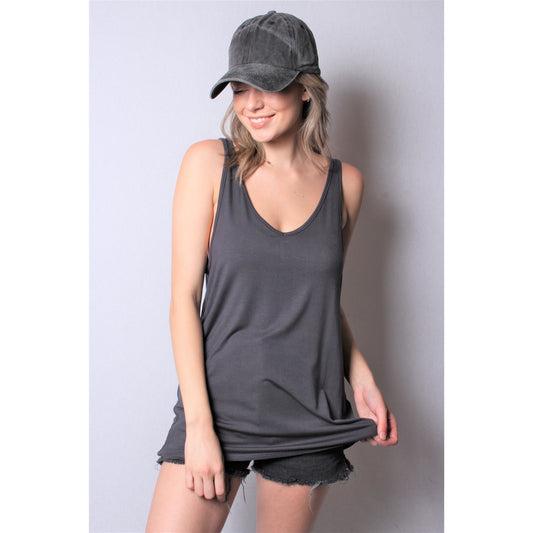 Everyday Layer Tank - Charcoal Grey